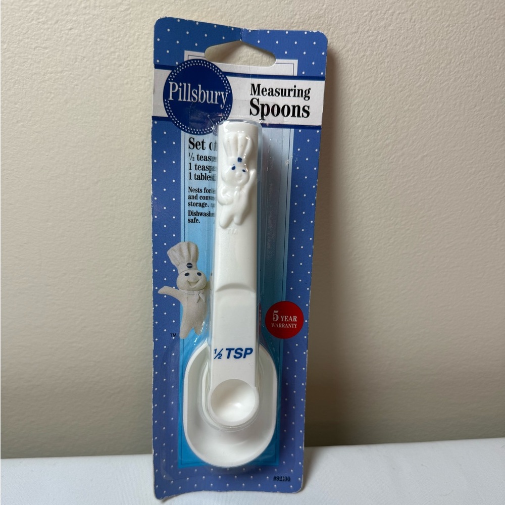 Pillsbury Doughboy White Measuring Spoons - Set